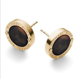Michael Kors Gold Tortoise Earrings